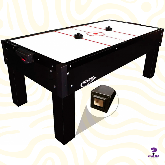 Mesa De Aero Hockey Preto - Klopf