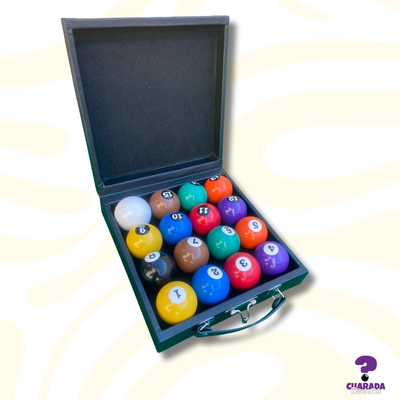 Estojo Maleta Caixa Para 16 Bolas De Bilhar/ Sinuca