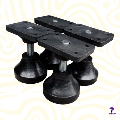 Pés Niveladores Emborrachados P/ Mesa De Sinuca E Pebolim