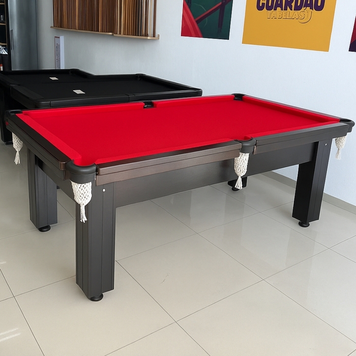 Mesa de Sinuca Residencial - ALL BLACK - Semi Oficial