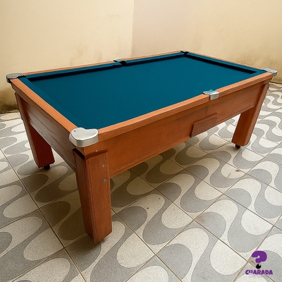 Mesa de Sinuca Campineira - Gaveta Livre - Tradicional - Semi Oficial