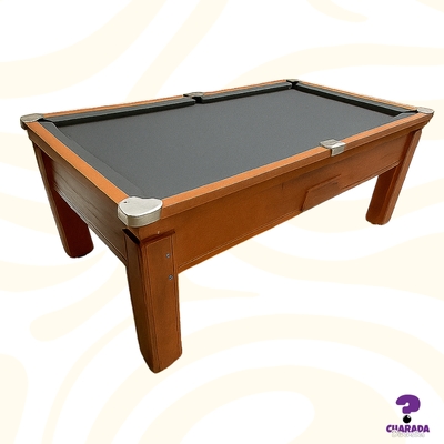 Mesa de Sinuca Campineira - Gaveta Livre - Tradicional - Semi Oficial