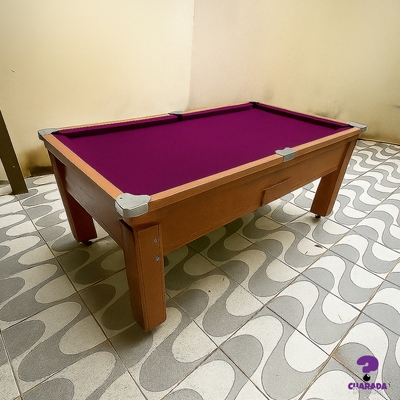 Mesa de Sinuca Campineira - Gaveta Livre - Tradicional - Semi Oficial