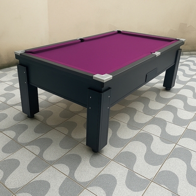 Mesa de Sinuca Campineira - Gaveta Livre - All Black - Home