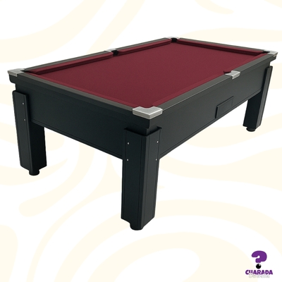 Mesa de Sinuca Campineira - Gaveta Livre - All Black - Home