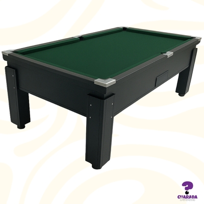 Mesa de Sinuca Campineira - Gaveta Livre - All Black - Home