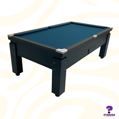 Mesa de Sinuca Campineira - Gaveta Livre - All Black - Home