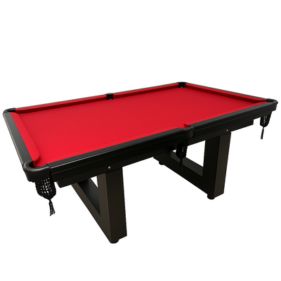 MESA DE SINUCA/ BILHAR - HOME - LUXO ALL BLACK - PÉS EM U