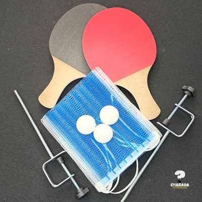 Kit Raquete Tênis De Mesa/ Ping-pong - CHARADA DIVERSÕES
