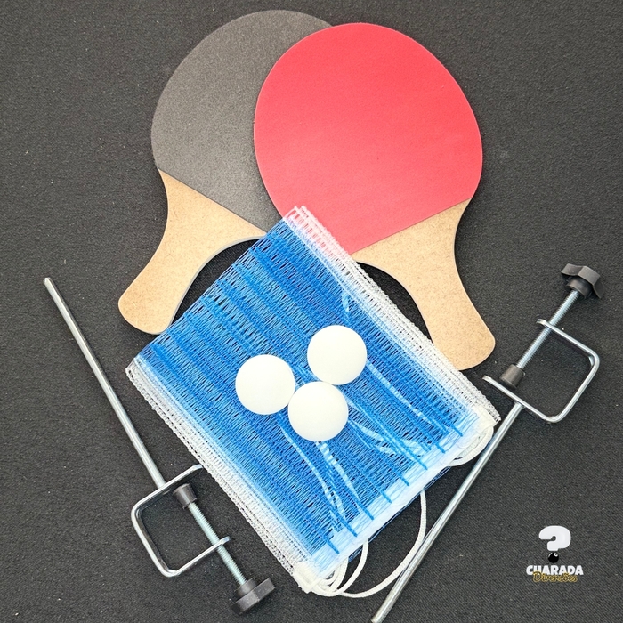 Kit Raquete Tênis De Mesa/ Ping-pong - CHARADA DIVERSÕES