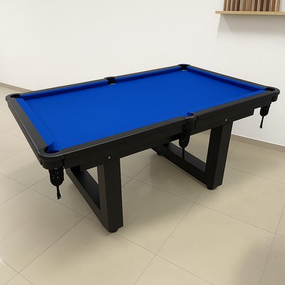 Mesa de Sinuca/ Bilhar - Semi Oficial - LUXO ALL BLACK - Pés em U