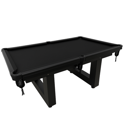 Mesa de Sinuca/ Bilhar - Semi Oficial - LUXO ALL BLACK - Pés em U