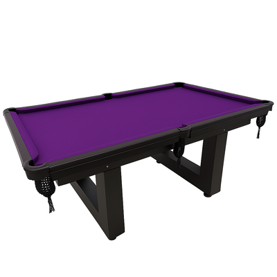 Mesa de Sinuca/ Bilhar - Semi Oficial - LUXO ALL BLACK - Pés em U