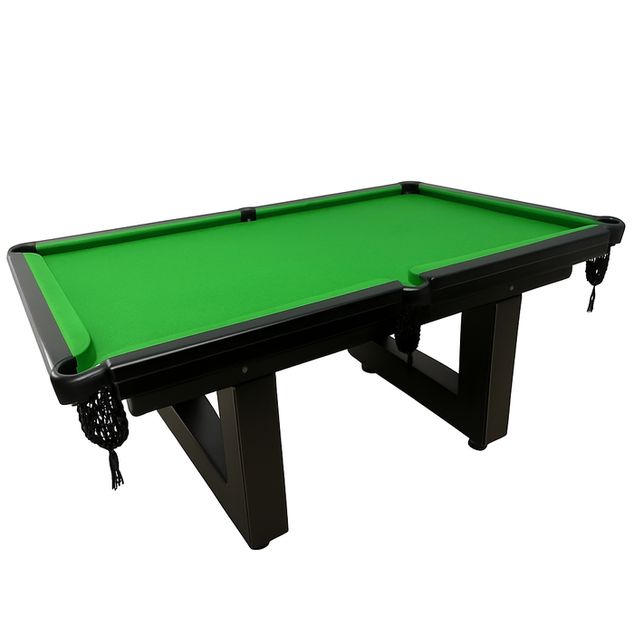 Mesa de Sinuca/ Bilhar - Semi Oficial - LUXO ALL BLACK - Pés em U