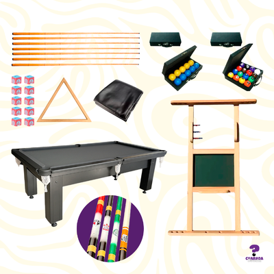 Kit Charada Final + Taco de time personalizado - Mesa 2,20