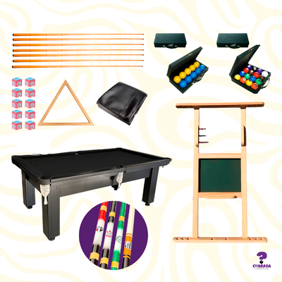 Kit Charada Final + Taco de time personalizado - Mesa 1,80