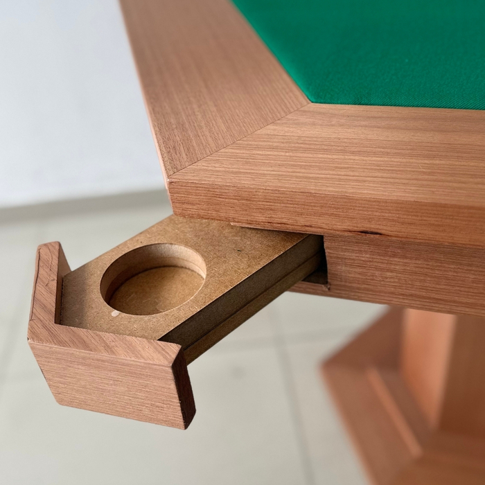 Mesa de carteado/ Jogos Hexagonal - Luxo