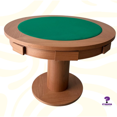 Mesa de Carteado/ Jogos Redonda - Luxo