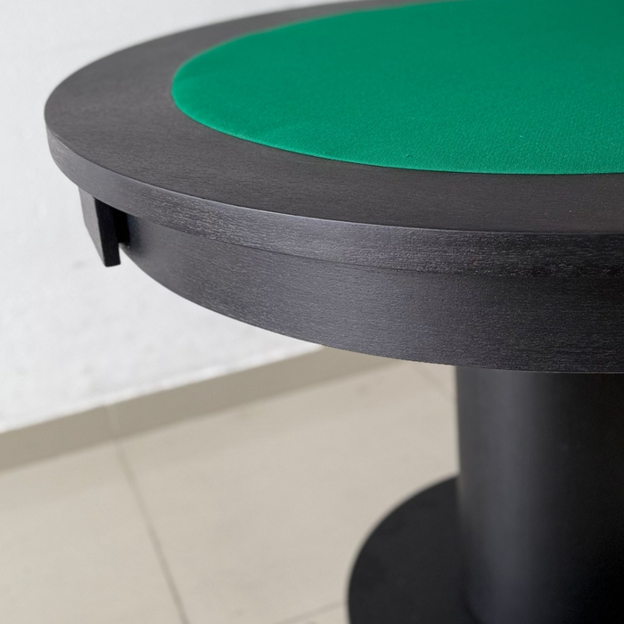 Mesa de Carteado/ Jogos Redonda - All Black