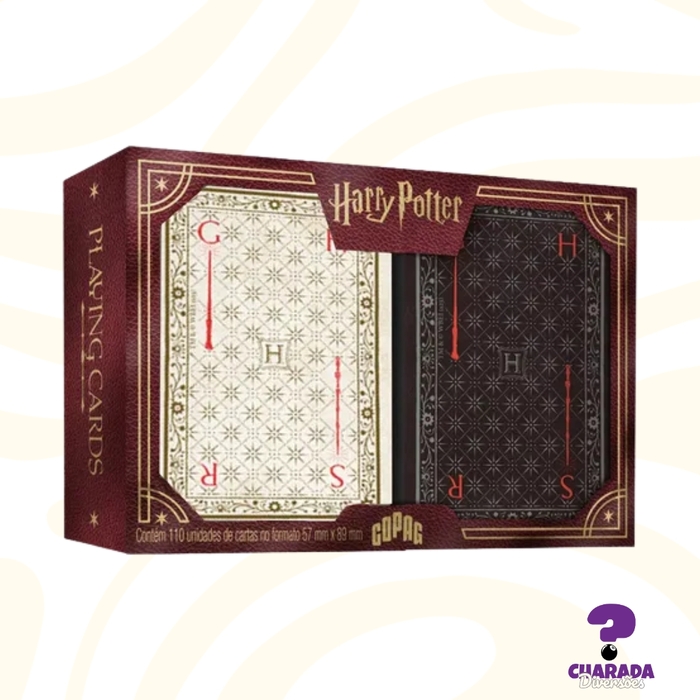Baralho Harry Potter Estojo Duplo